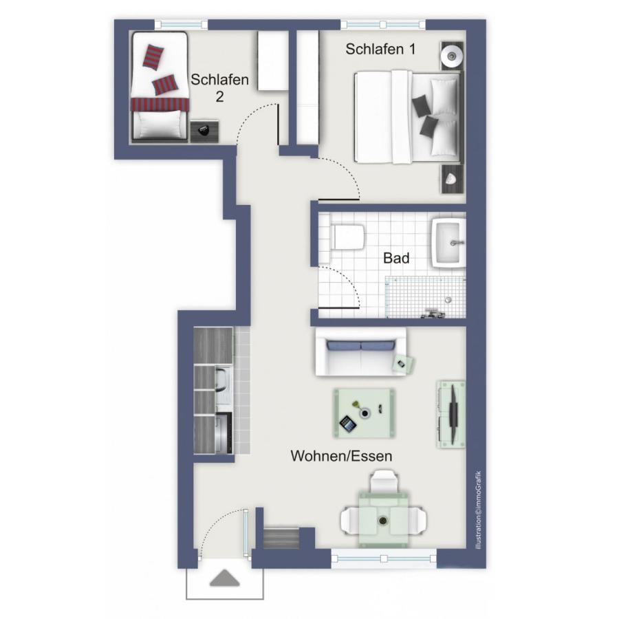 Auf Den Hoefen Wohnung 02 Кюлунгсборн Екстер'єр фото